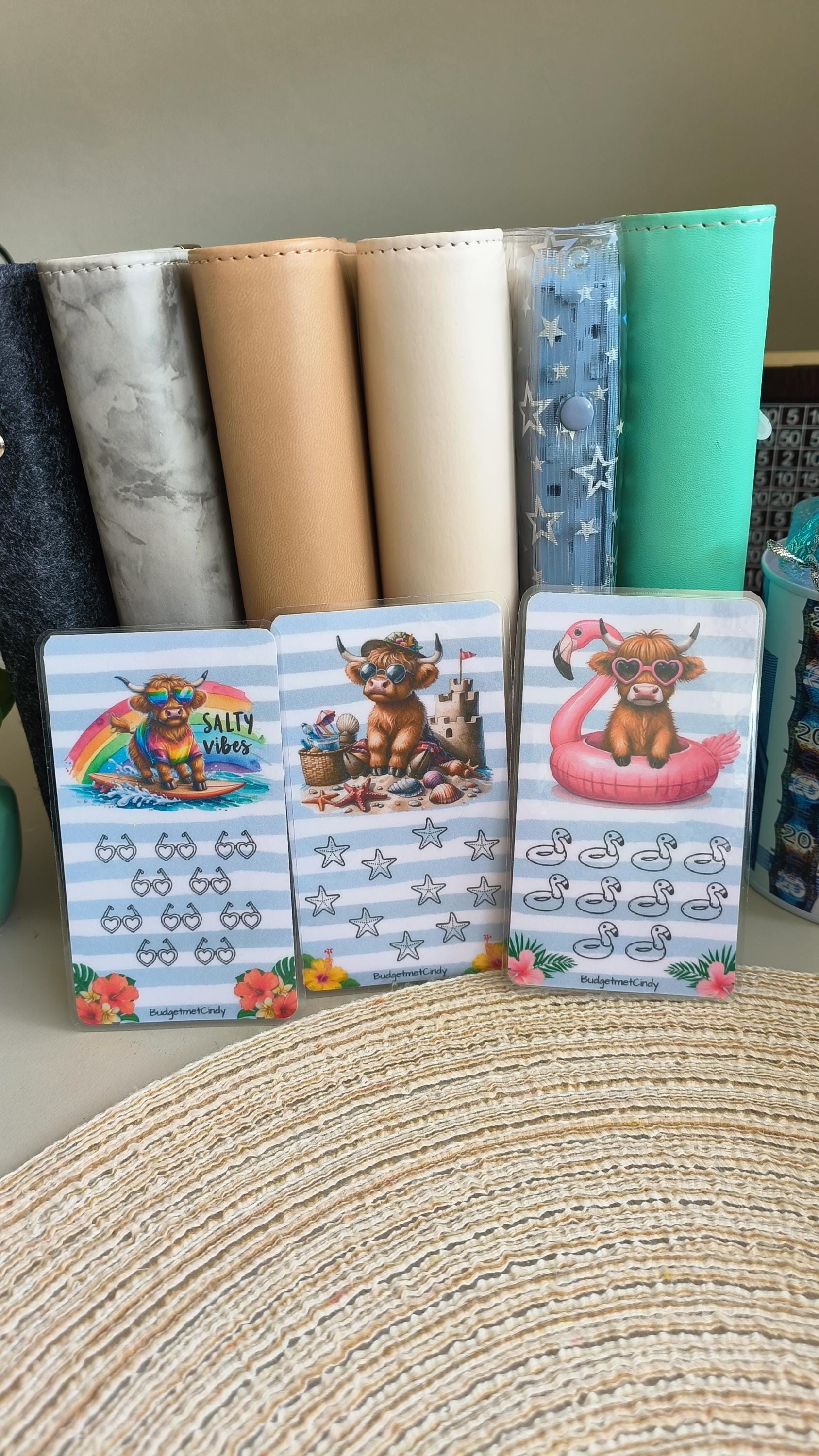 Setje Tiny's a7 Highland cow zomer