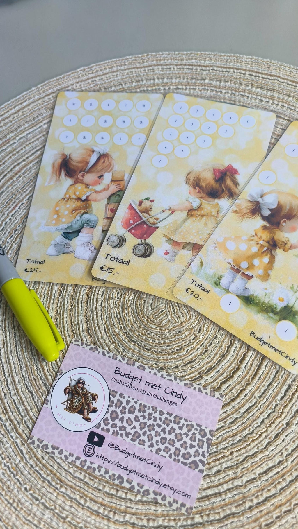 Setje Yellow girl A6