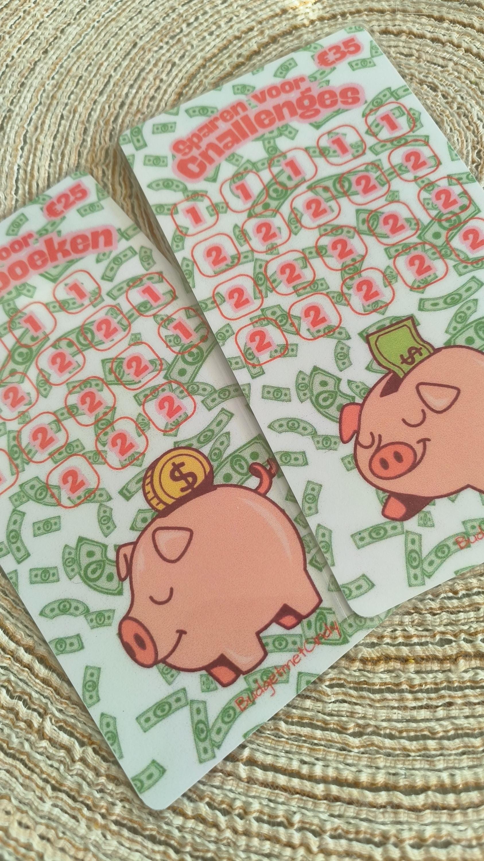 Sparen voor spaarboeken/spaarchallenges A6