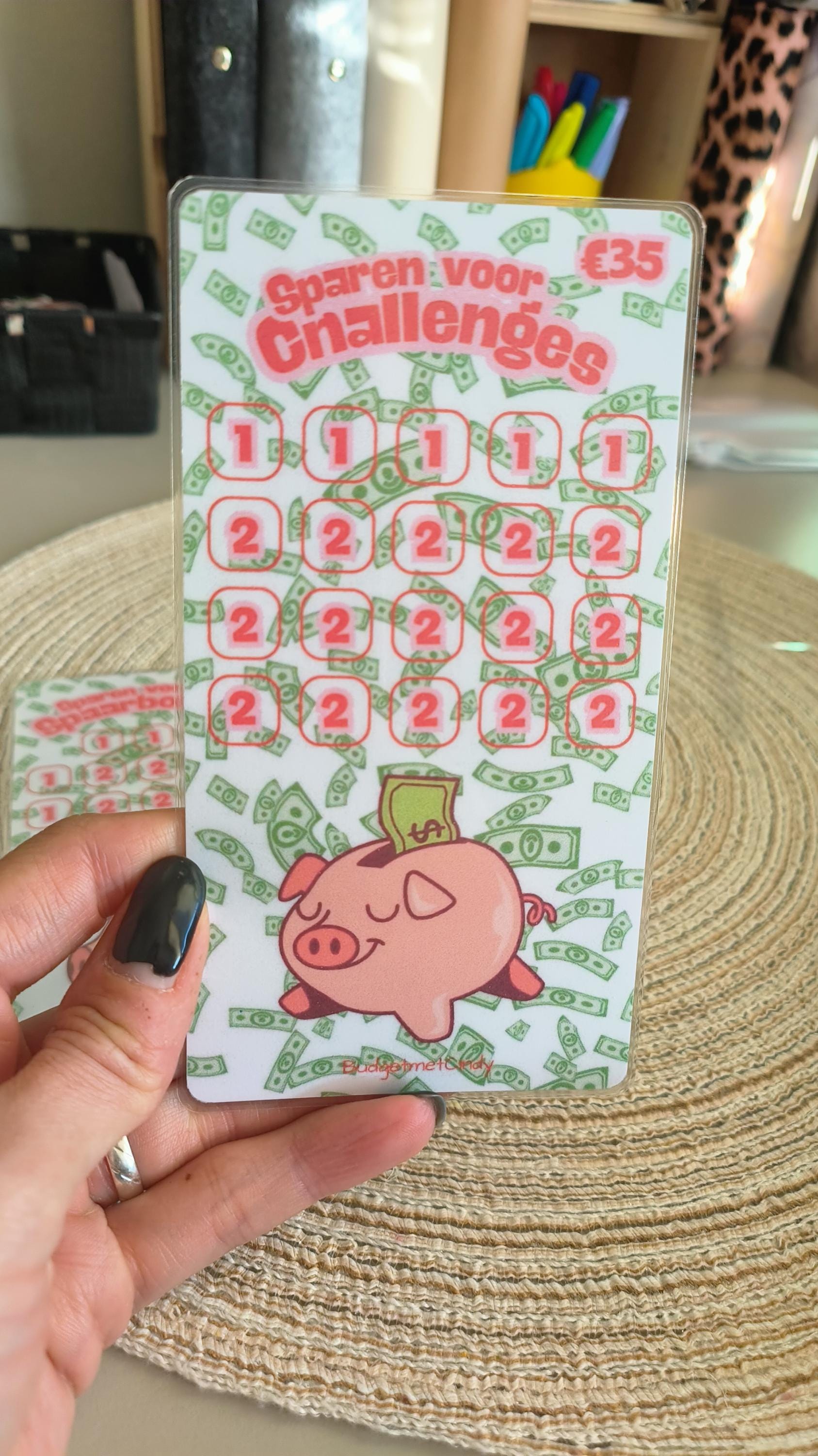 Sparen voor spaarboeken/spaarchallenges A6