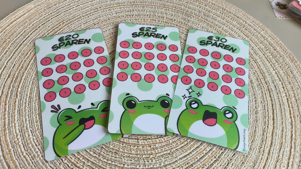 Setje kikker kawaii A6