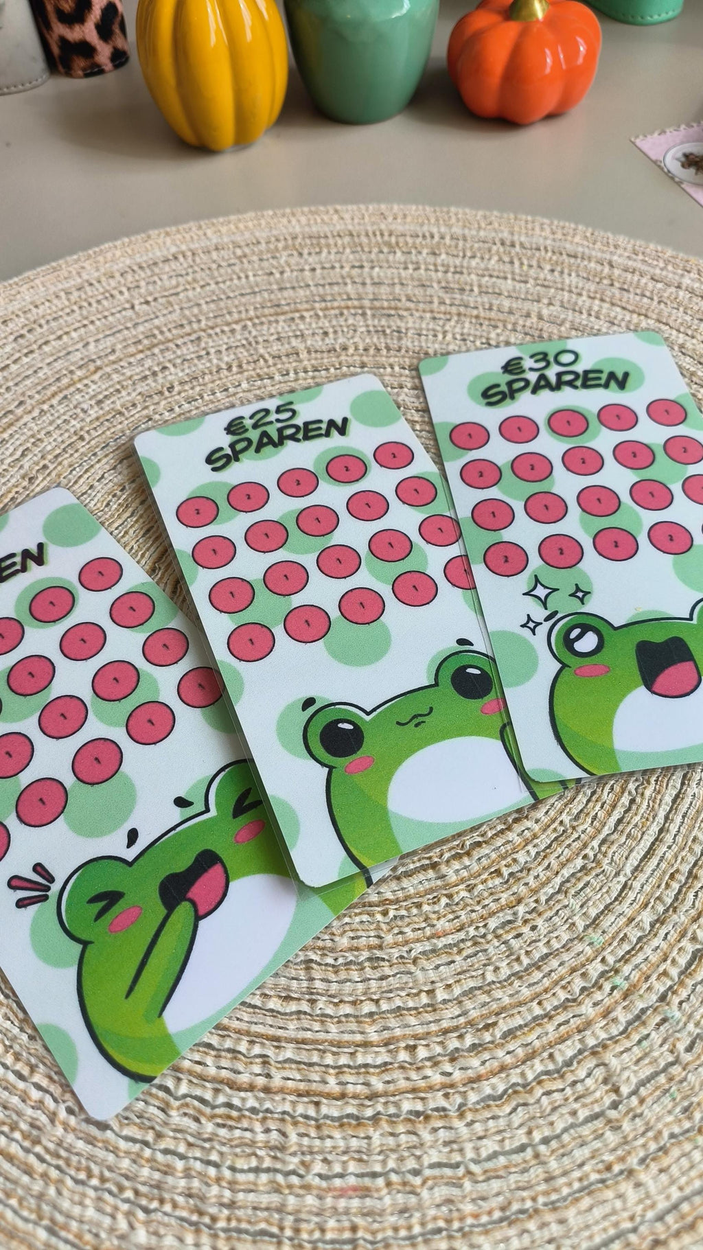 Setje kikker kawaii A6