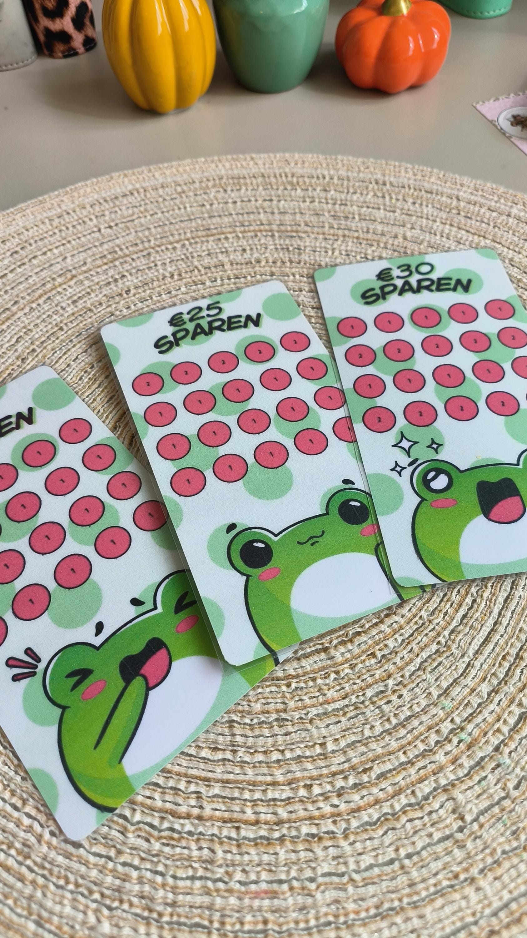 Setje kikker kawaii A6