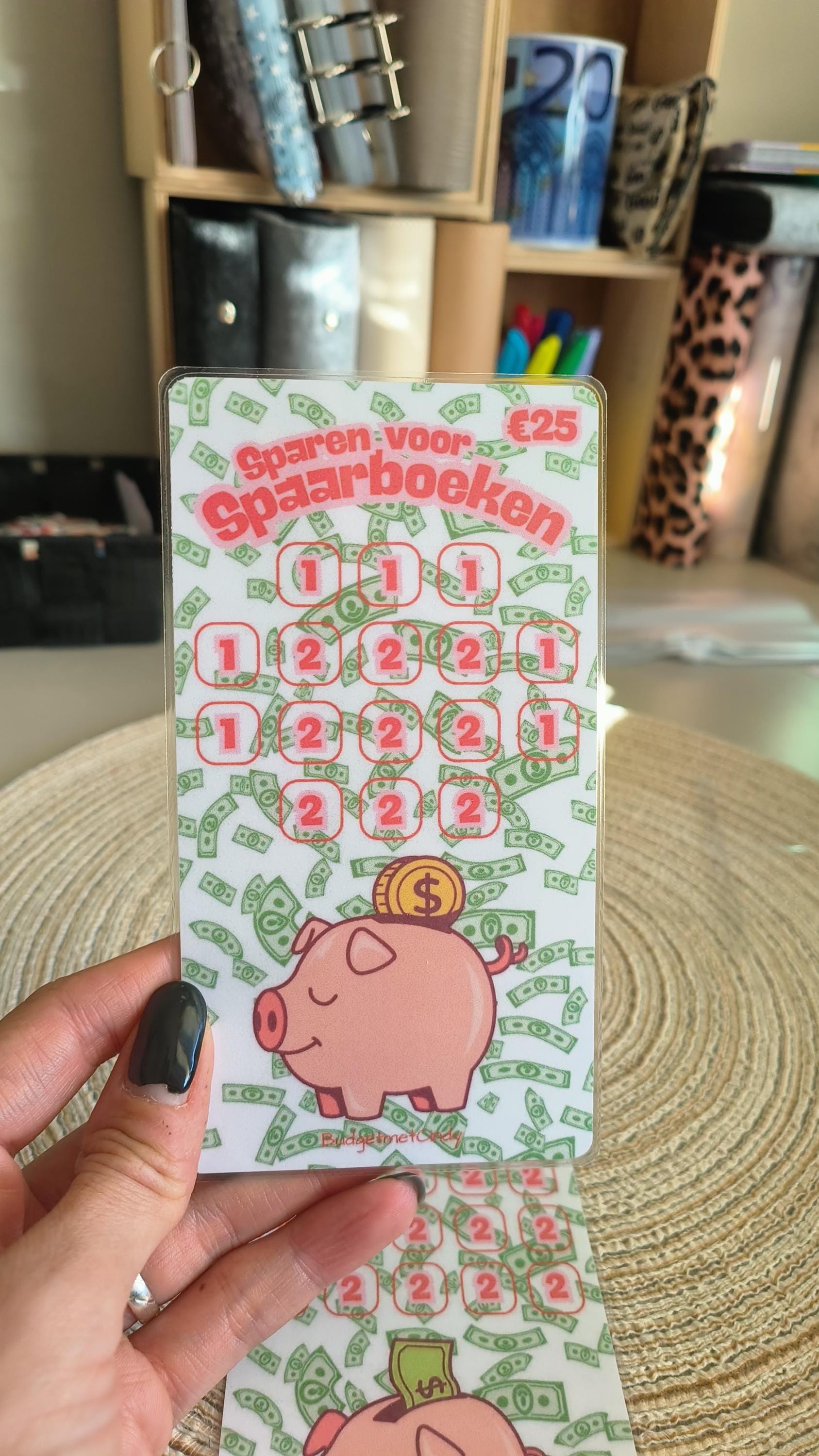 Sparen voor spaarboeken/spaarchallenges A6