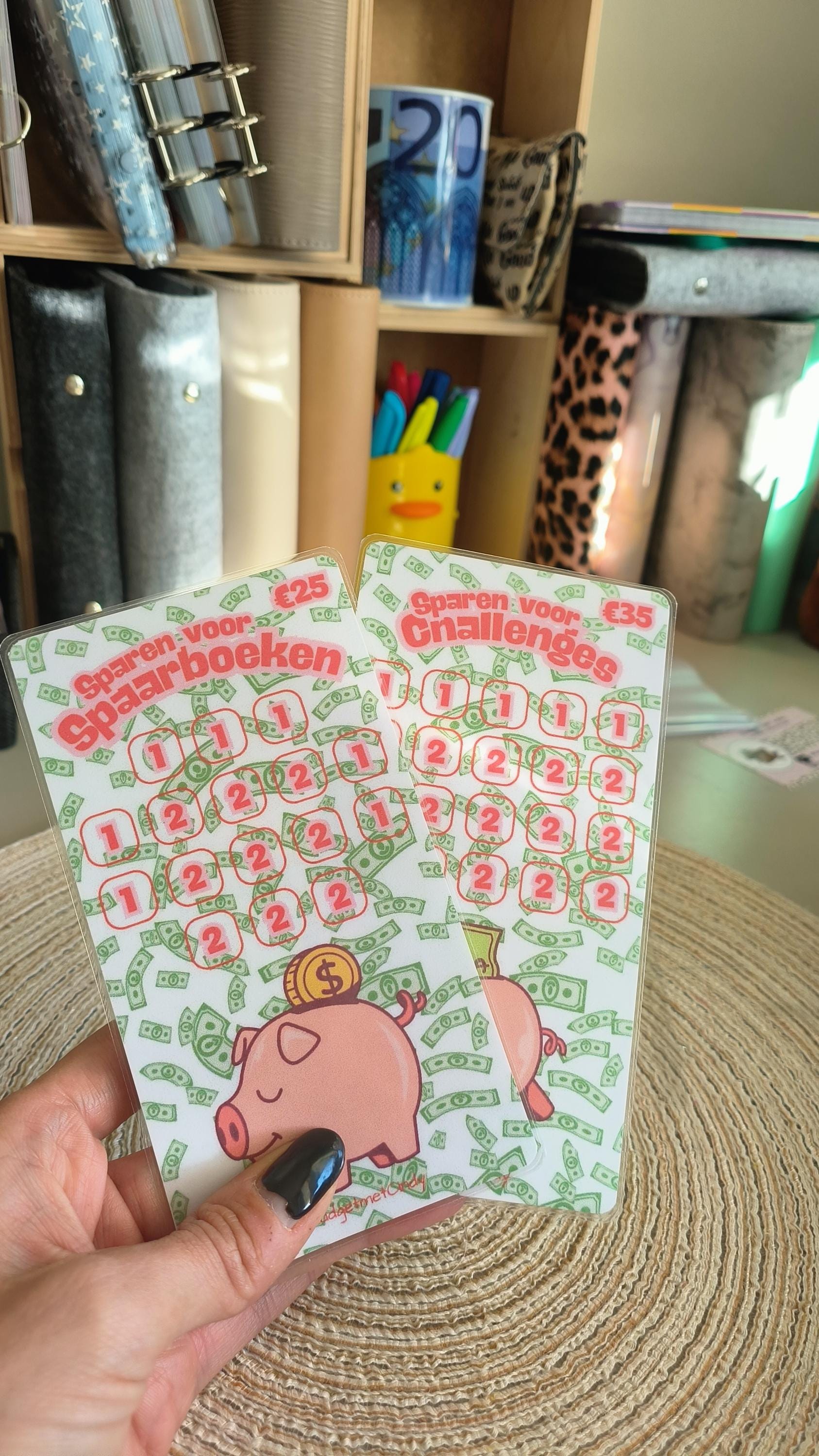Sparen voor spaarboeken/spaarchallenges A6