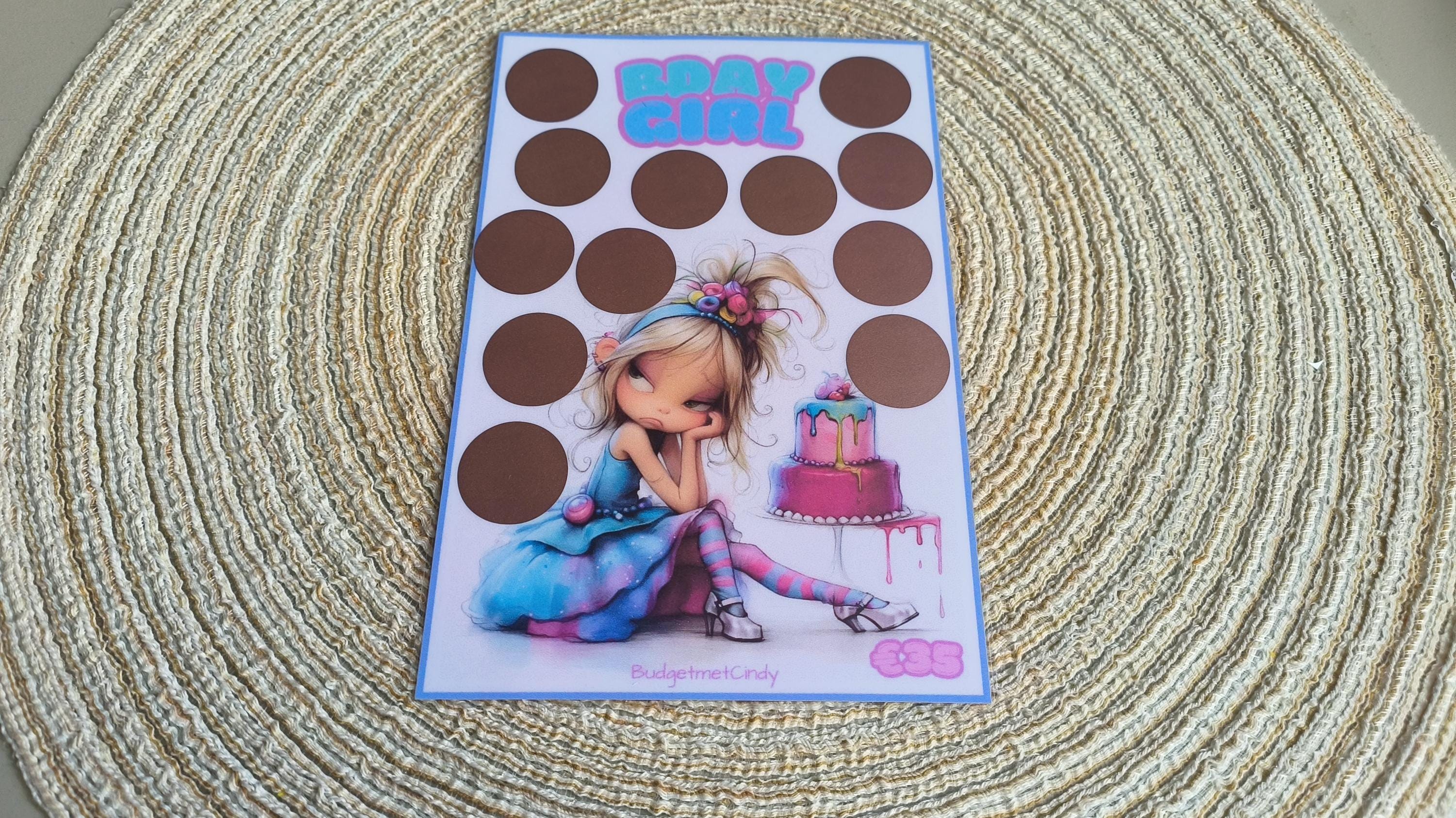 Kraskaart Grumpy party girl a5