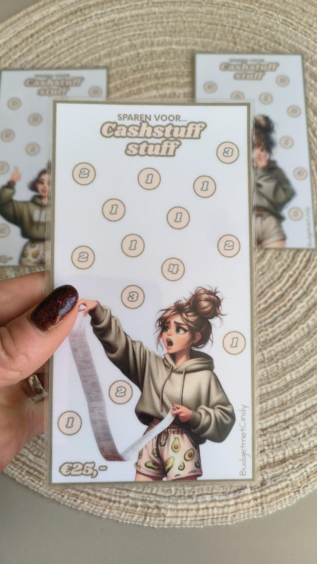 Setje A6 sparen voor cashstuff