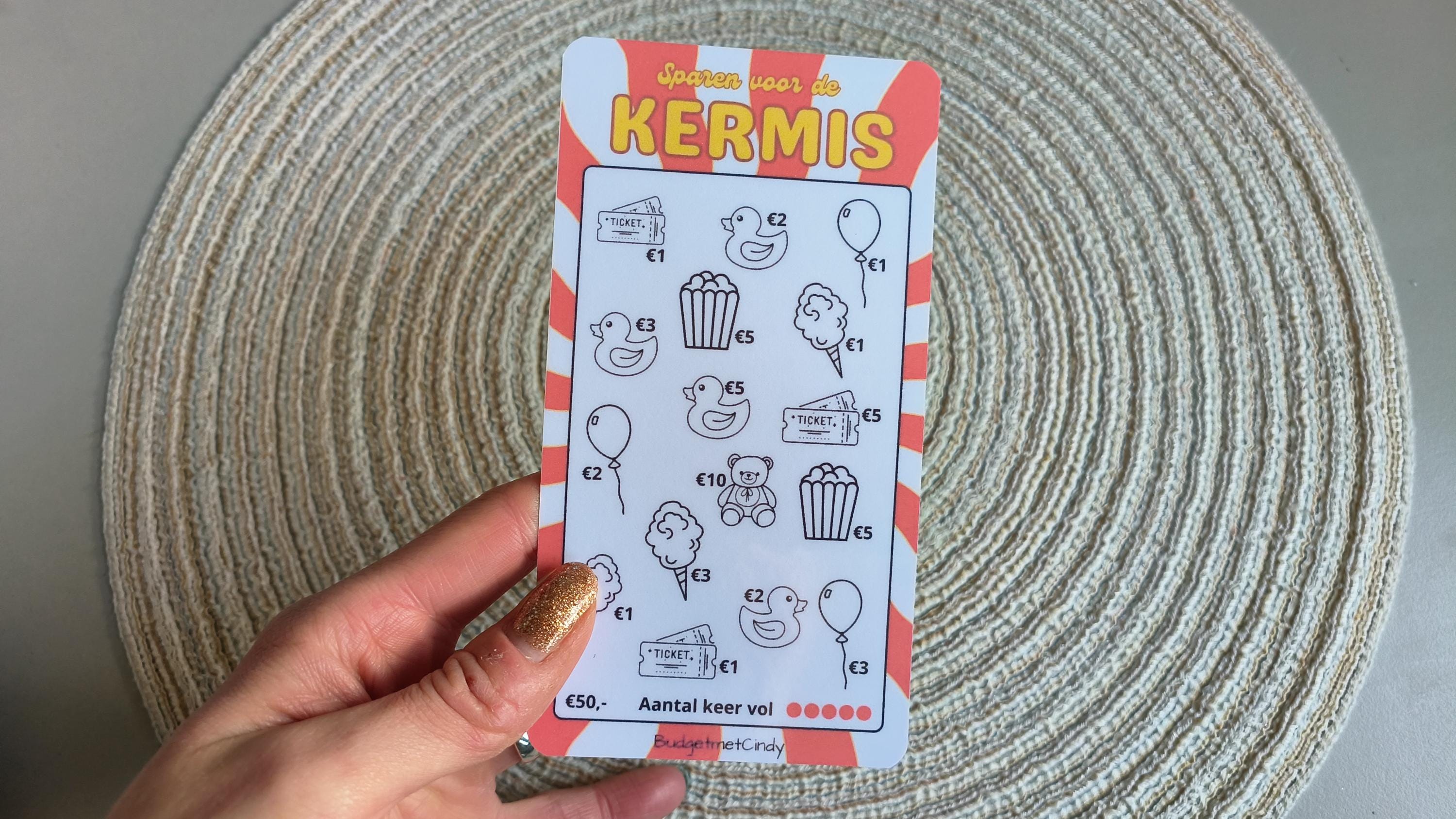 A6 sparen feest/kermis