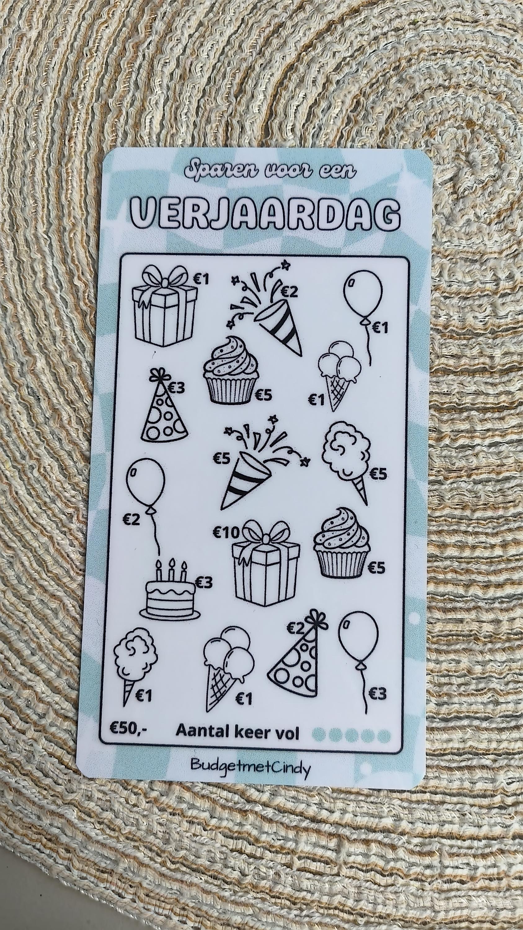 A6 spaartracker feestdagen