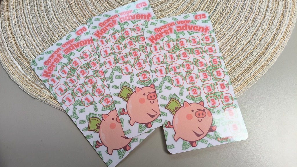 Sparen voor spaarboeken/spaarchallenges A6