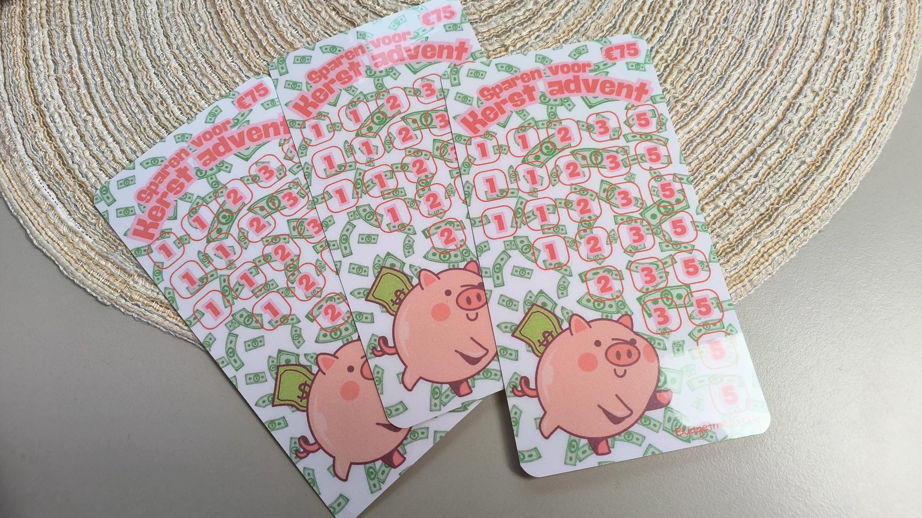 Sparen voor spaarboeken/spaarchallenges A6