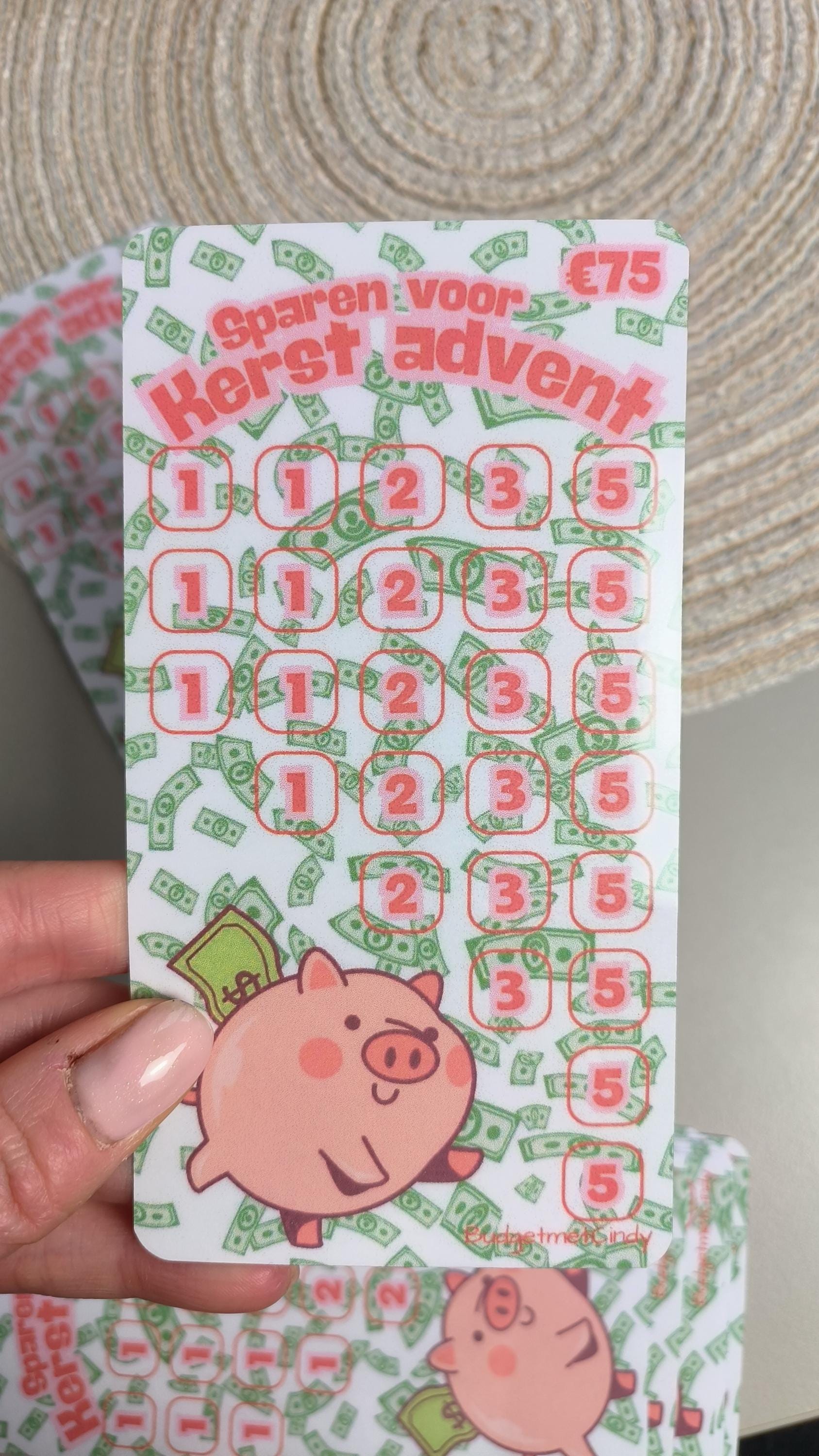 Sparen voor spaarboeken/spaarchallenges A6