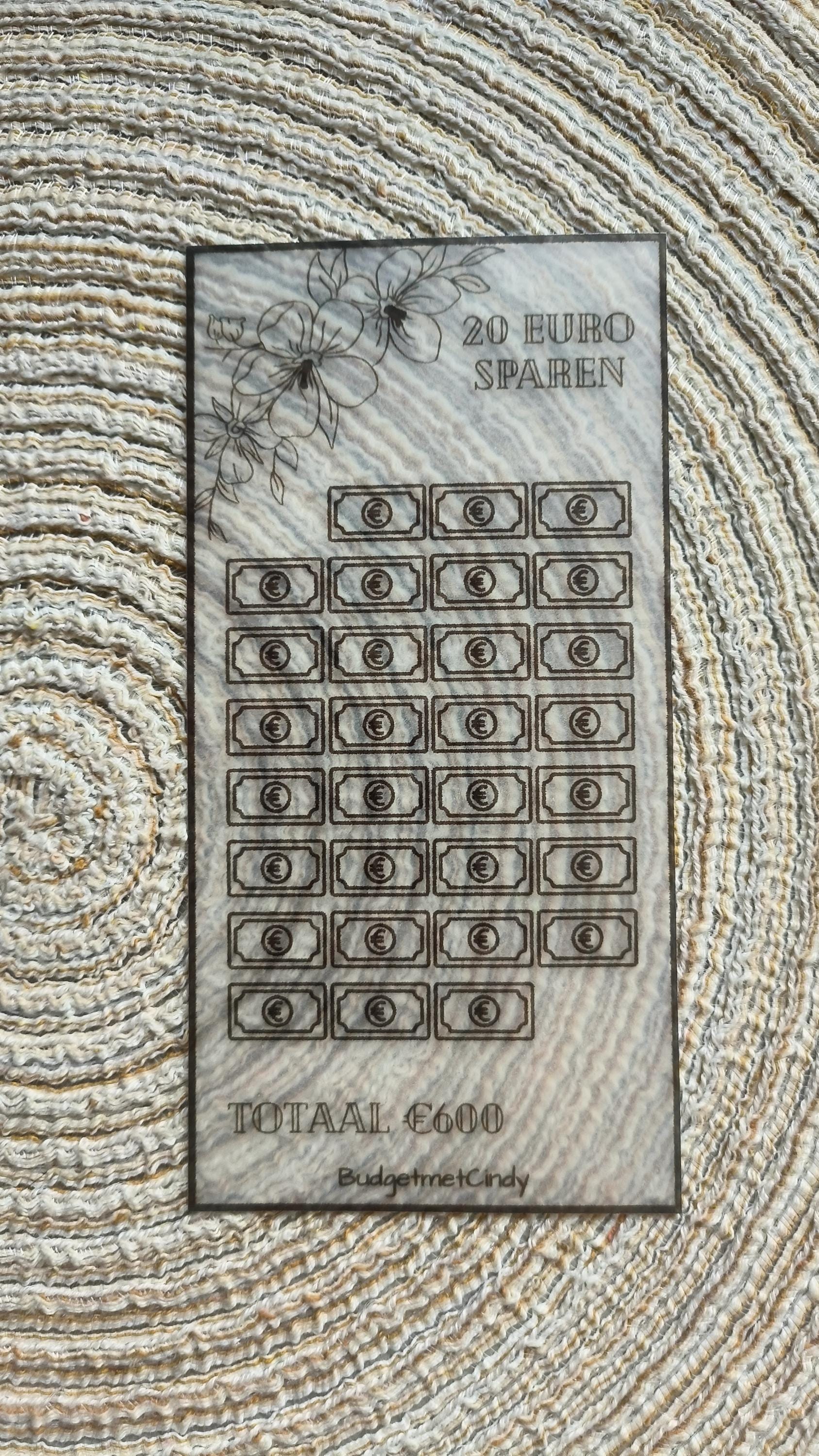A6 luxe spaarchallenge