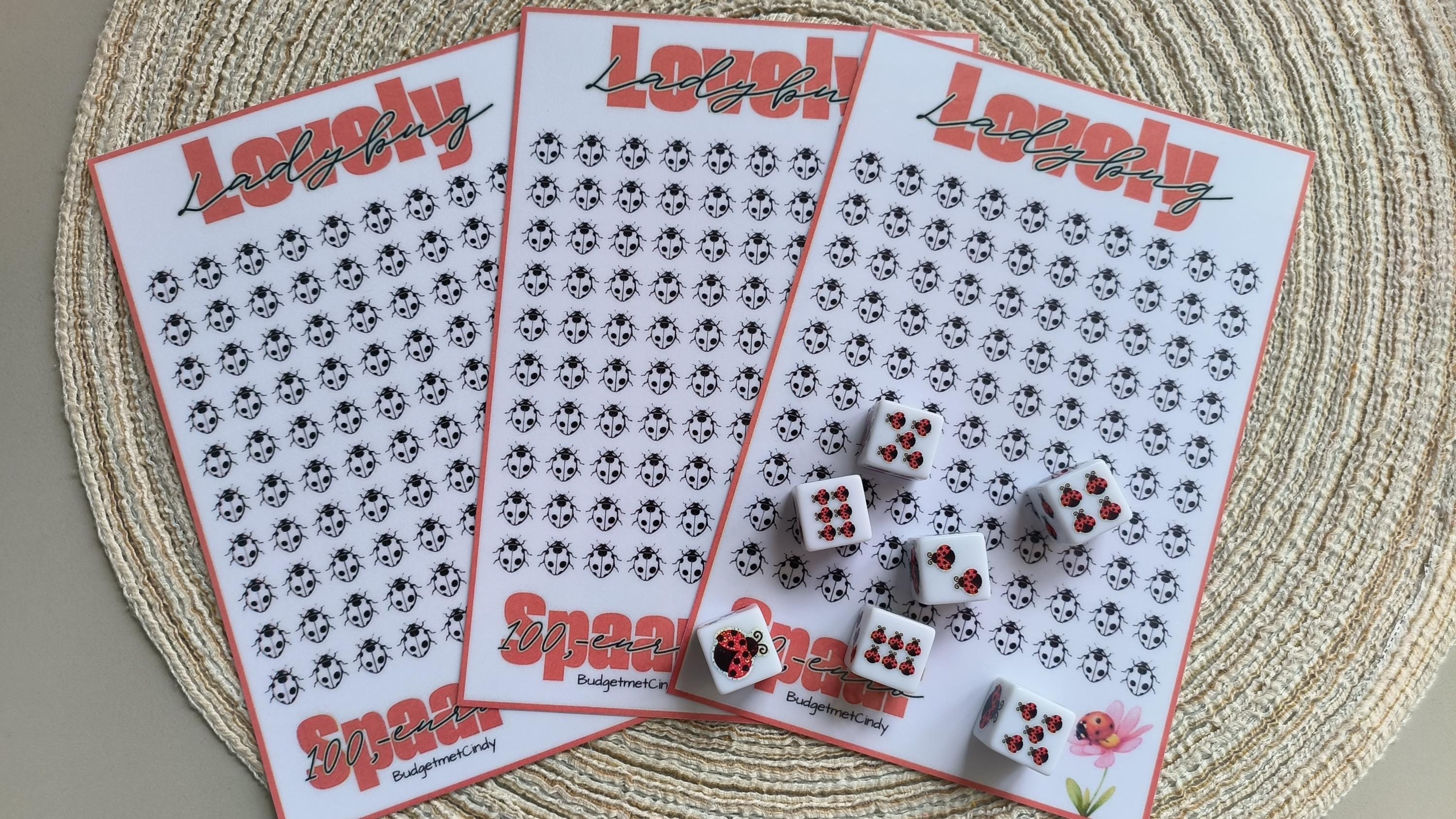 A5 lovely ladybug dobbel