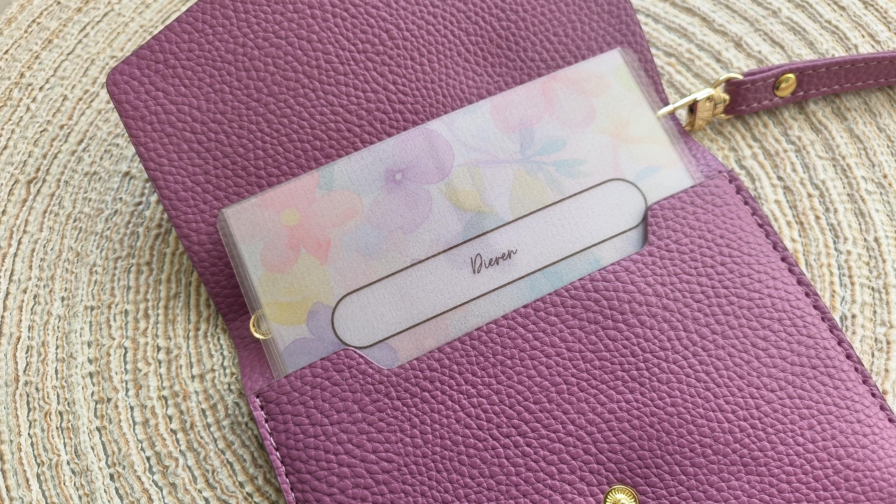 Insteek mapje luxe wallet mini lente