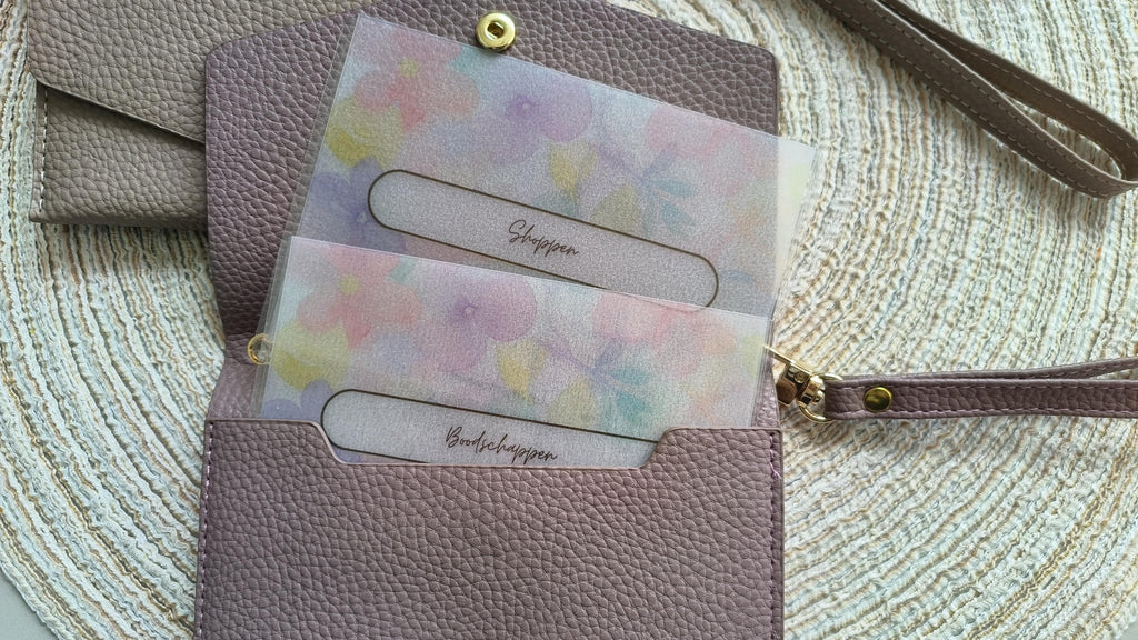 Insteek mapje luxe wallet mini lente