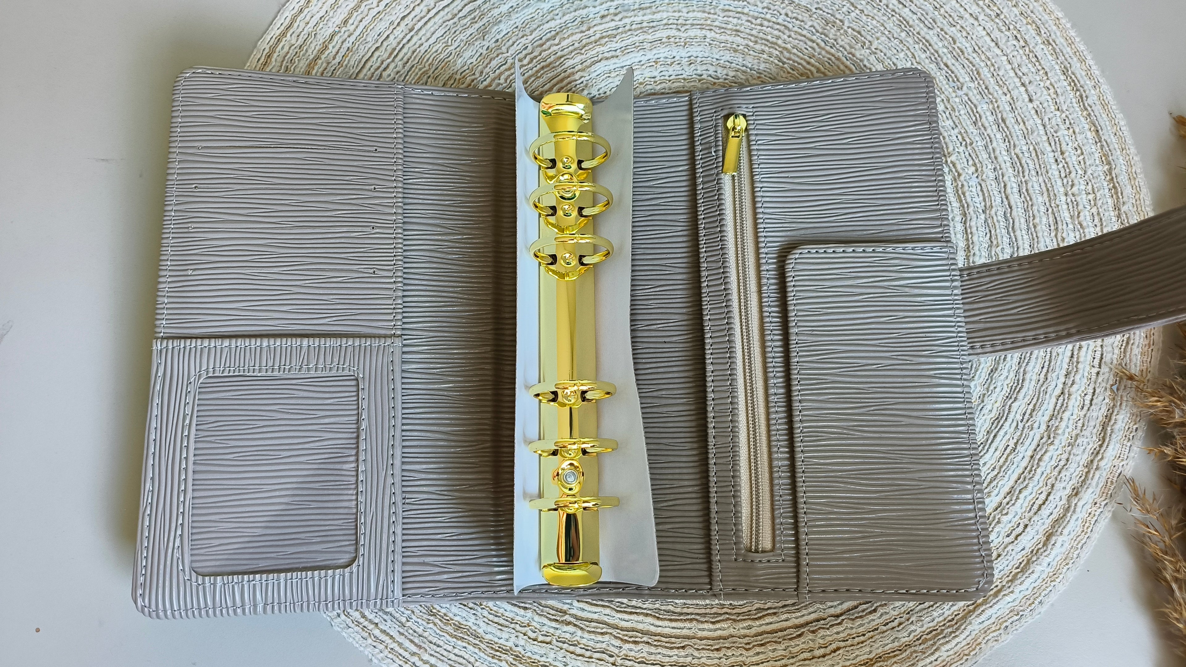 A6 binder luxe taupe