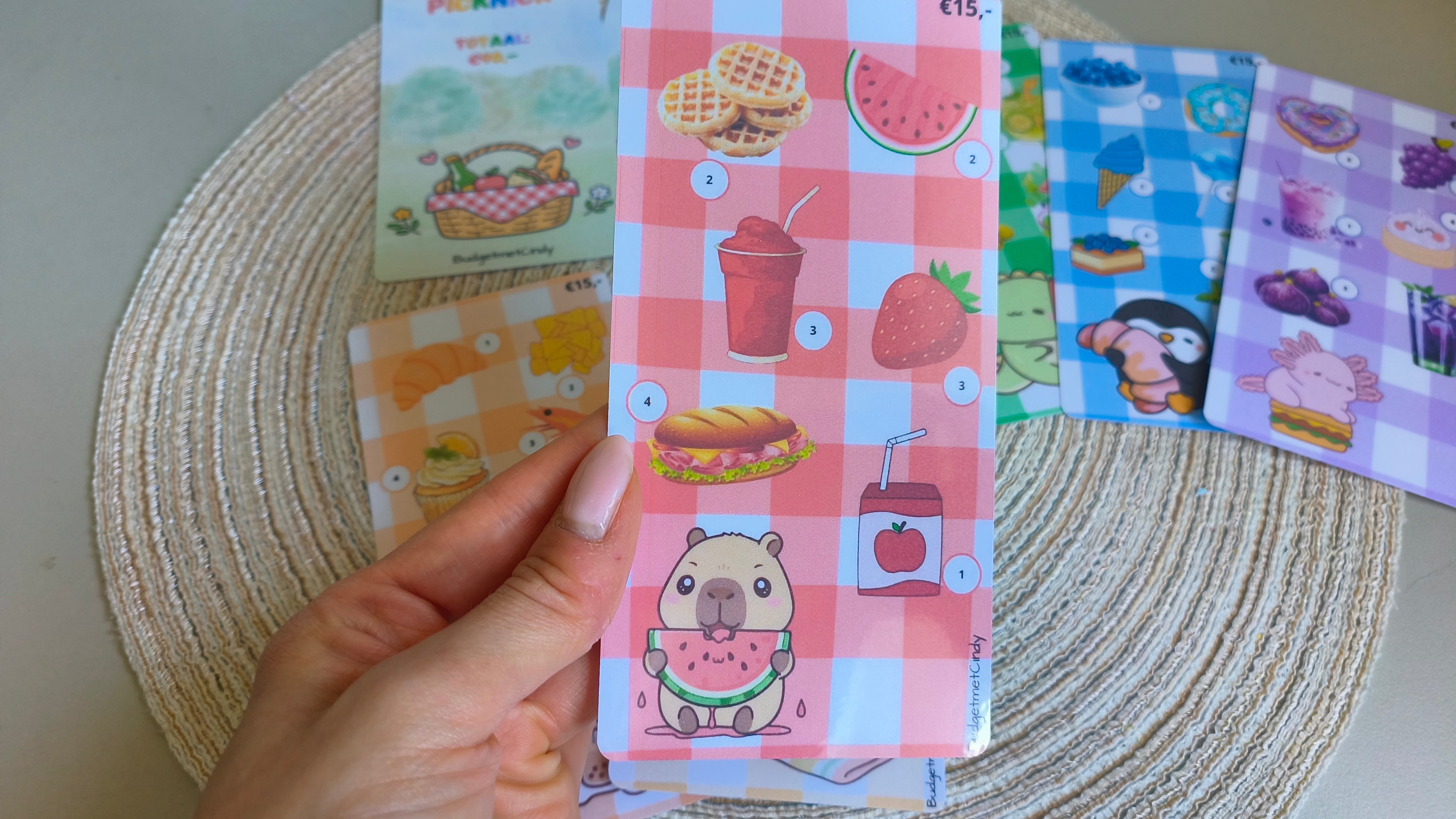A6 kleuren picknick