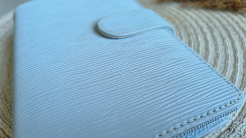 A6 binder luxe baby blue