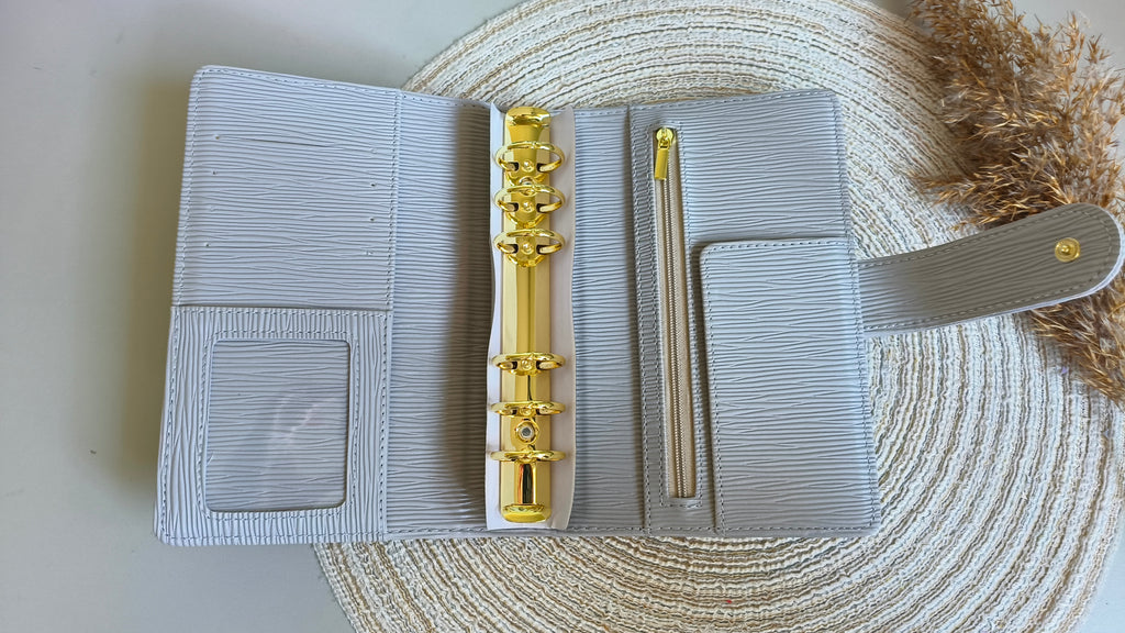 A6 binder luxe cool grey