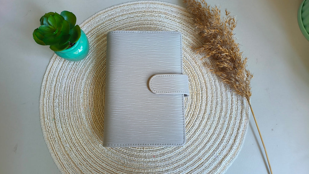 A6 binder luxe cool grey