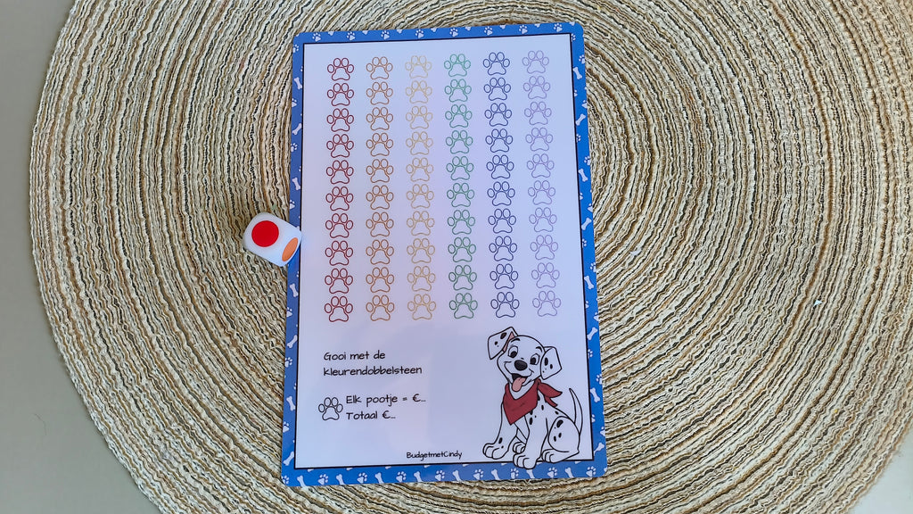 A5 puppy kleurendobbel