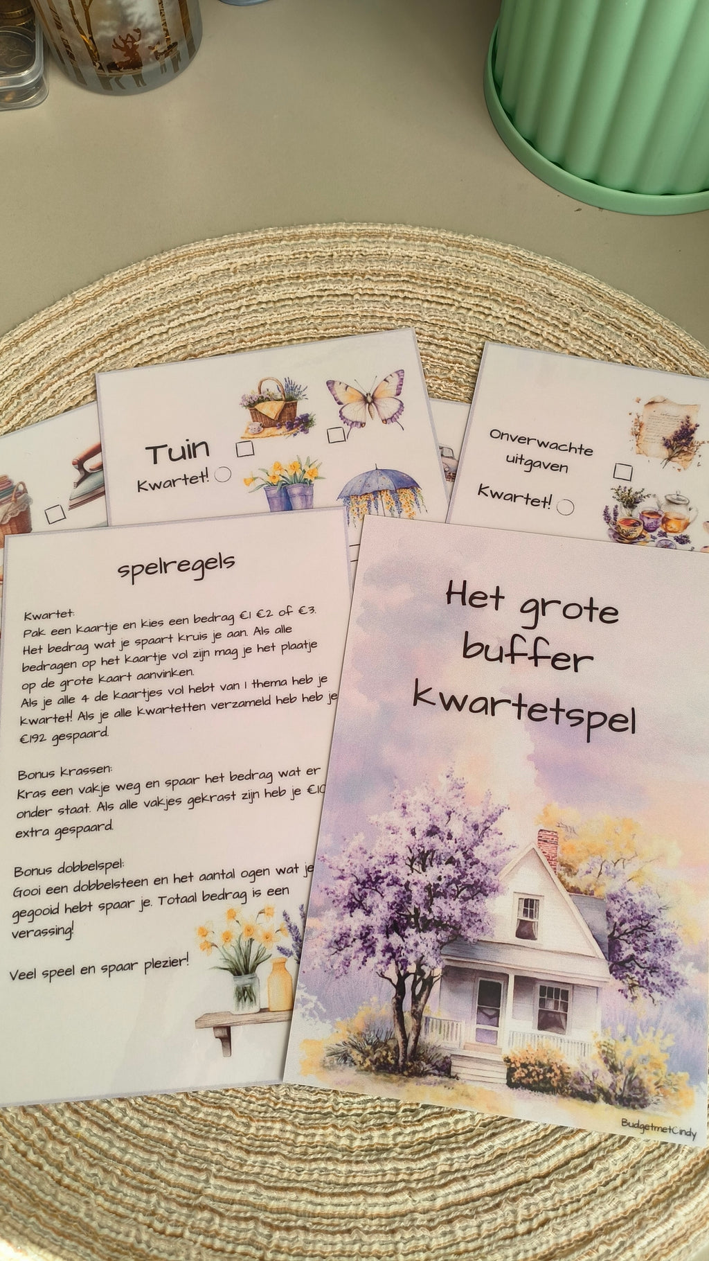 A5 set grote buffer kwartet