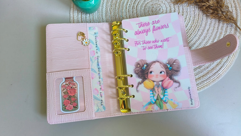 A6 binder luxe pale