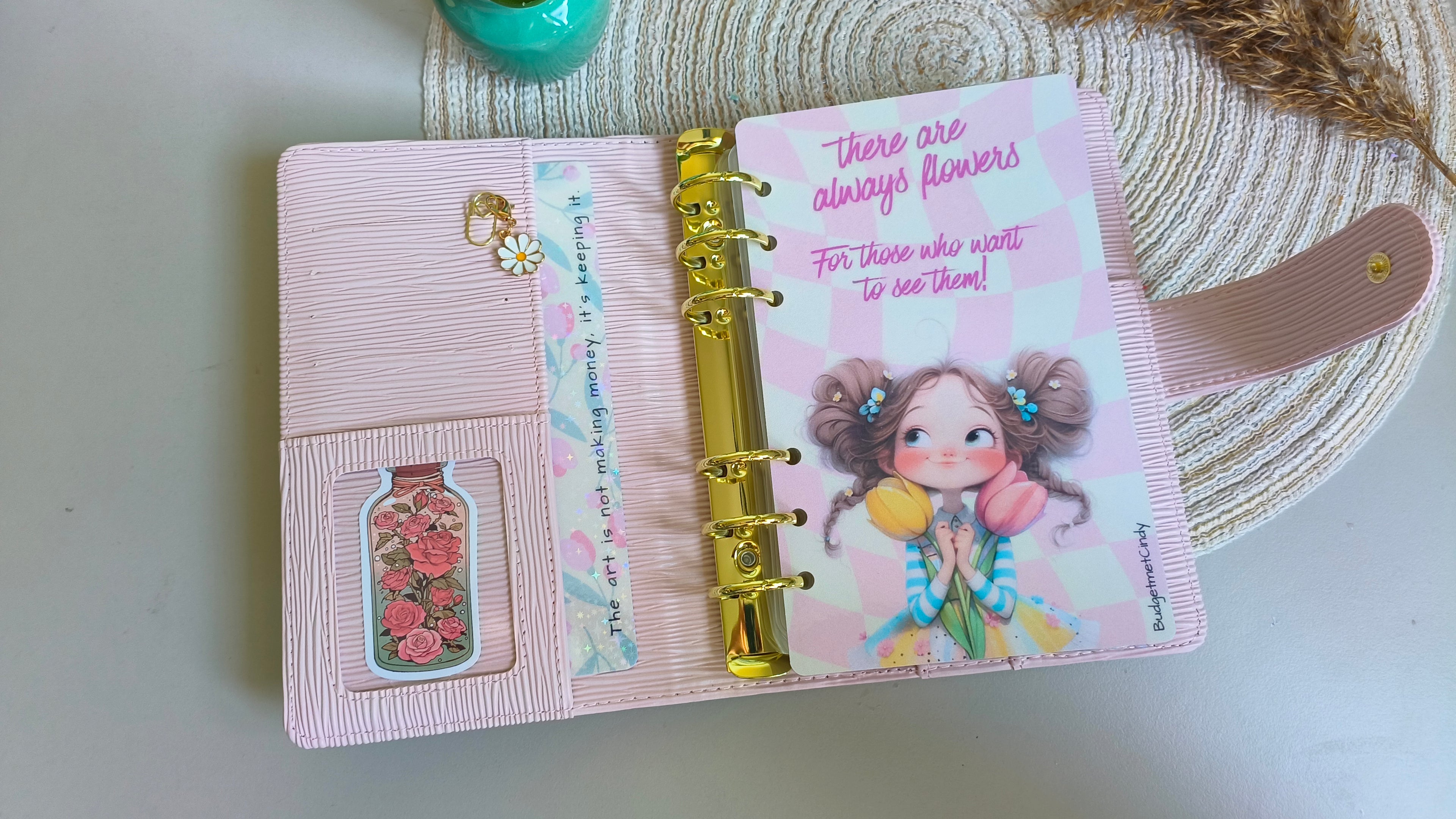 A6 binder luxe pale