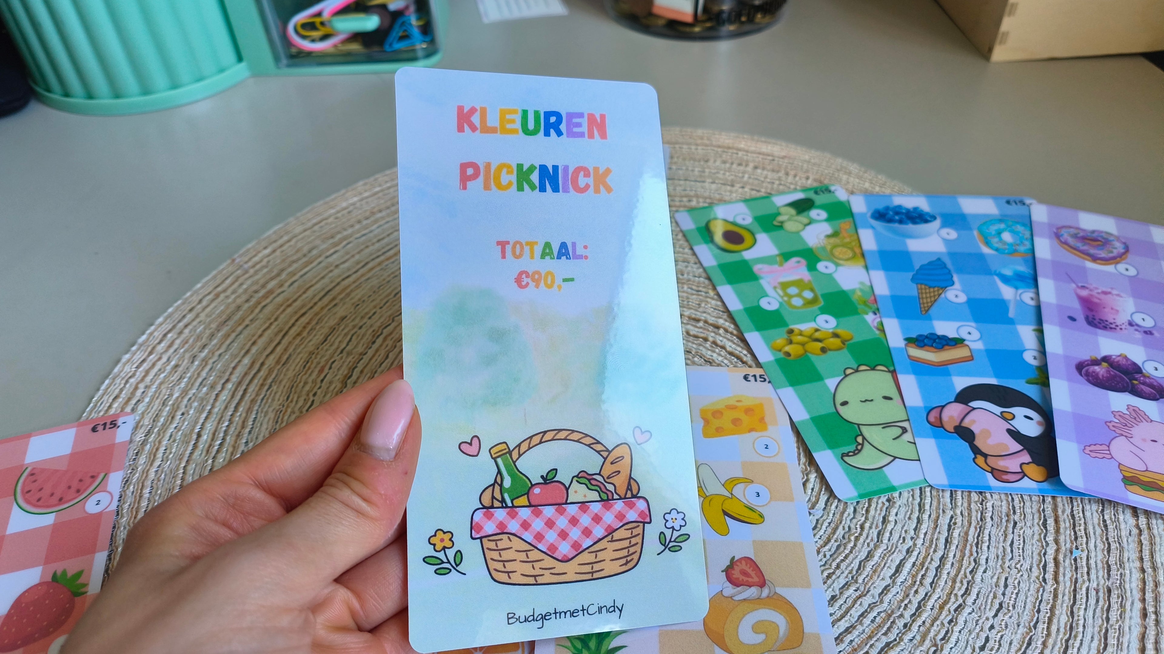 A6 kleuren picknick