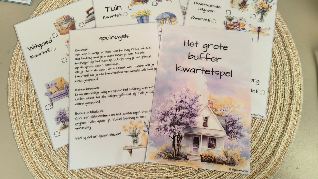 A5 set grote buffer kwartet