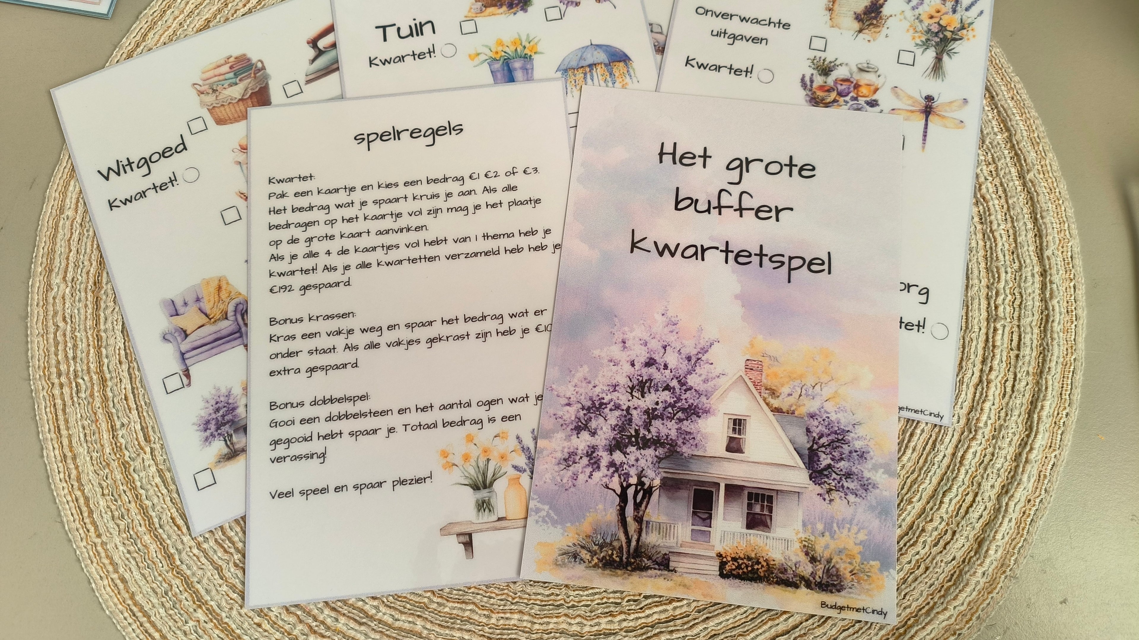 A5 set grote buffer kwartet