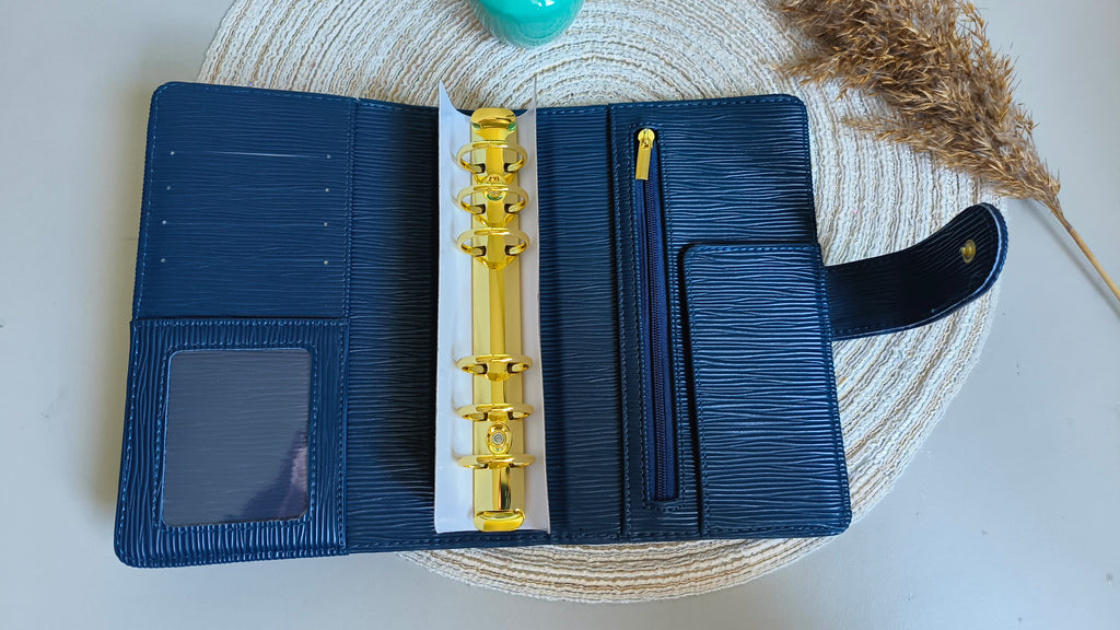 A6 binder luxe midnight blue