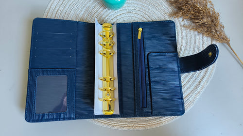 A6 binder luxe midnight blue